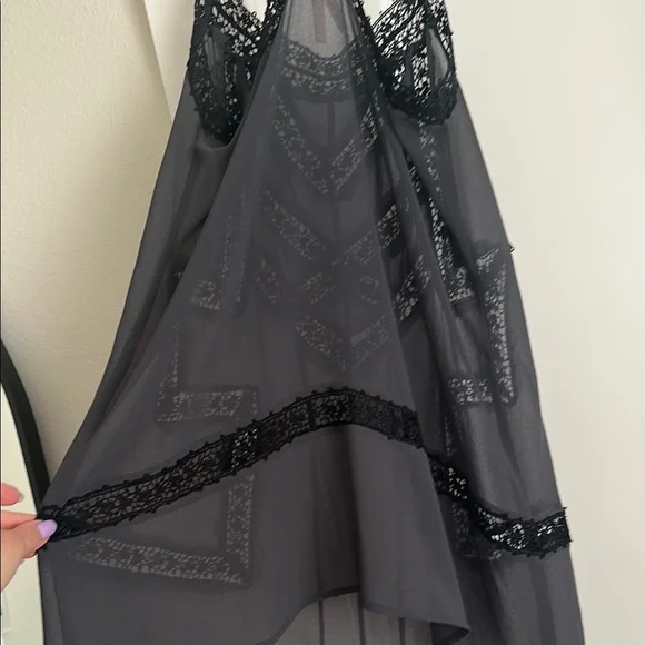 Sparkle & Fade Black Lace Overlay Dress - Picture 6 of 6